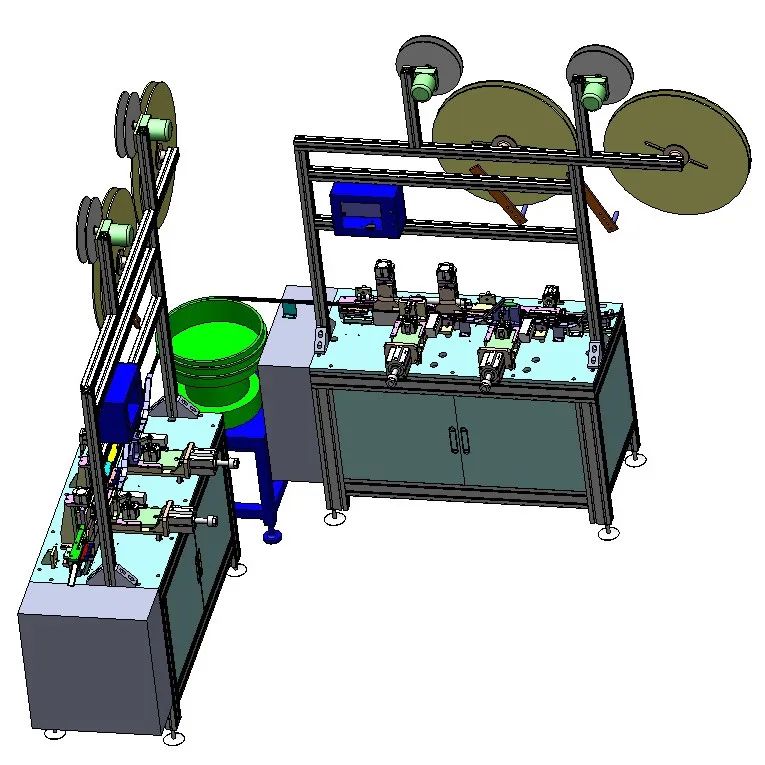 【非标数模】SMT连接器自动插端机3D数模图纸 Solidworks设计