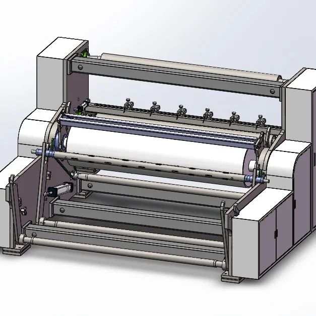 【非标数模】收卷机自动换卷机3D数模图纸 Solidworks设计