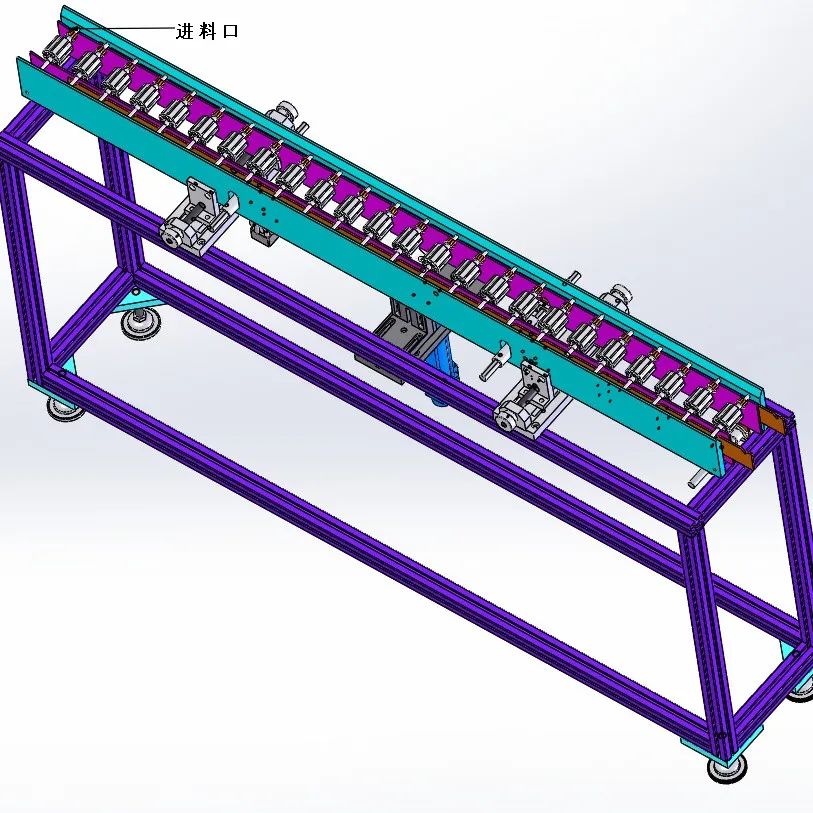 【非标数模】转子自动传送步进线3D模型图纸 Solidworks设计