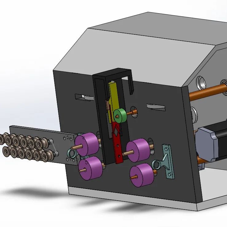 【非标数模】小型剥线机3D模型图纸 Solidworks设计