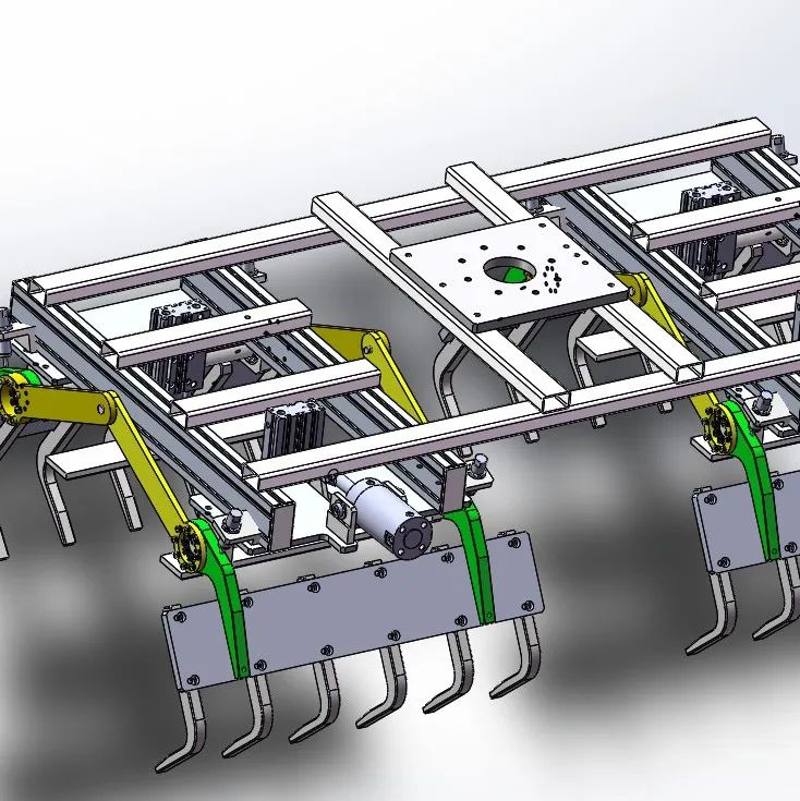 【工程机械】二合一机器人夹具3D数模图纸 Solidworks设计