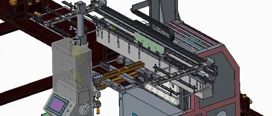 【非标数模】带180度翻转台的分离式冲压机械手3D模型图纸 CREO设计