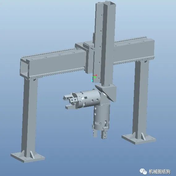 【工程机械】五自由度桁架机器人3D模型图纸 CREO设计