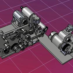 【工程机械】数控贴膜机构3D模型力透图纸 IGS格式
