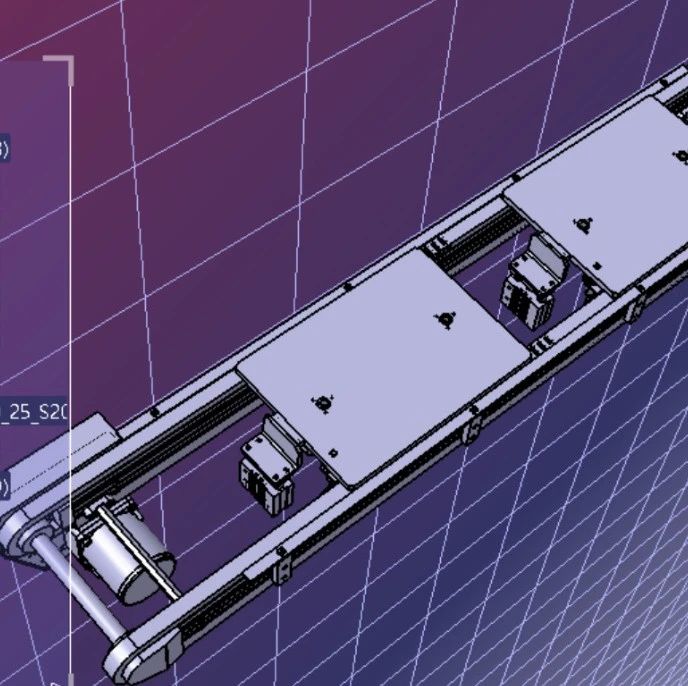 【工程机械】自流式传送带3D模型图纸 STEP格式