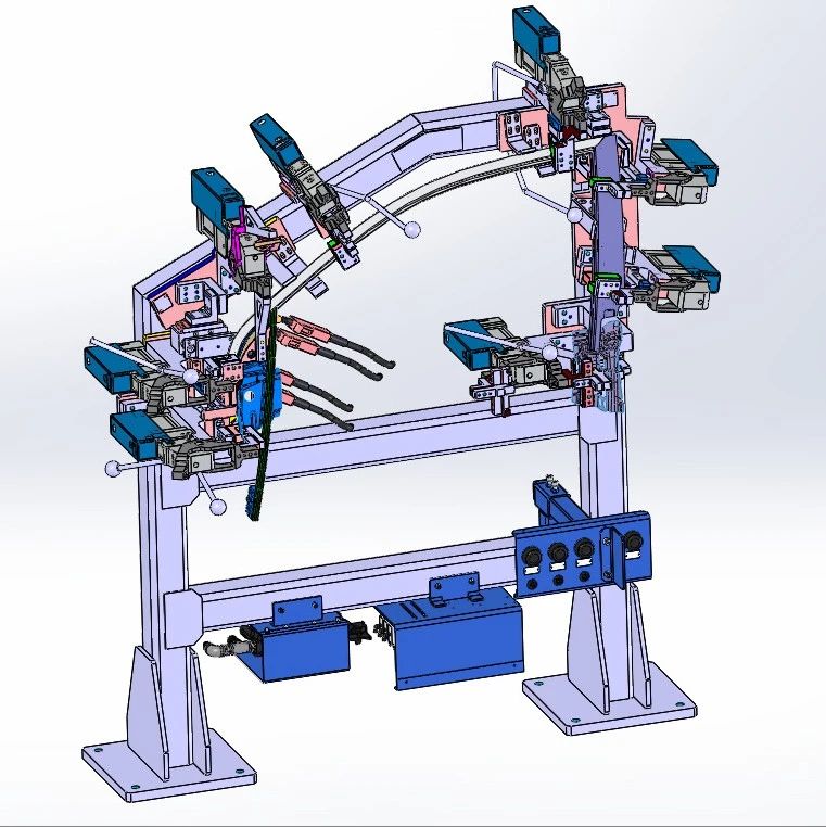【工程机械】车门焊接工装3D数模图纸 Solidworks设计
