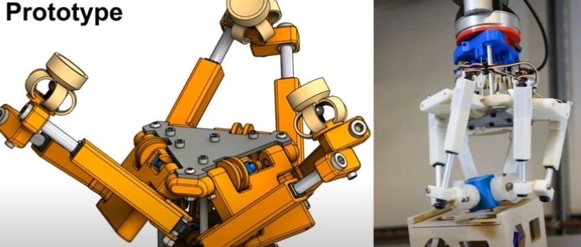 【机器人】Stewart机械手 6自由度机械手指3D数模图纸 Solidworks设计