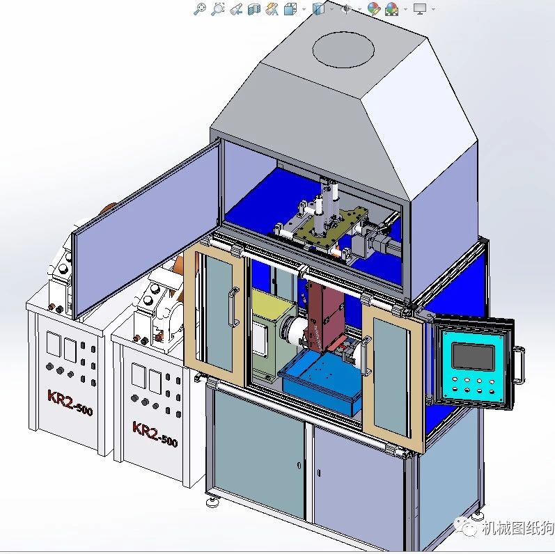 【非标数模】自动焊接设备 C490拖钩焊接夹具3D数模图纸 Solidworks设计
