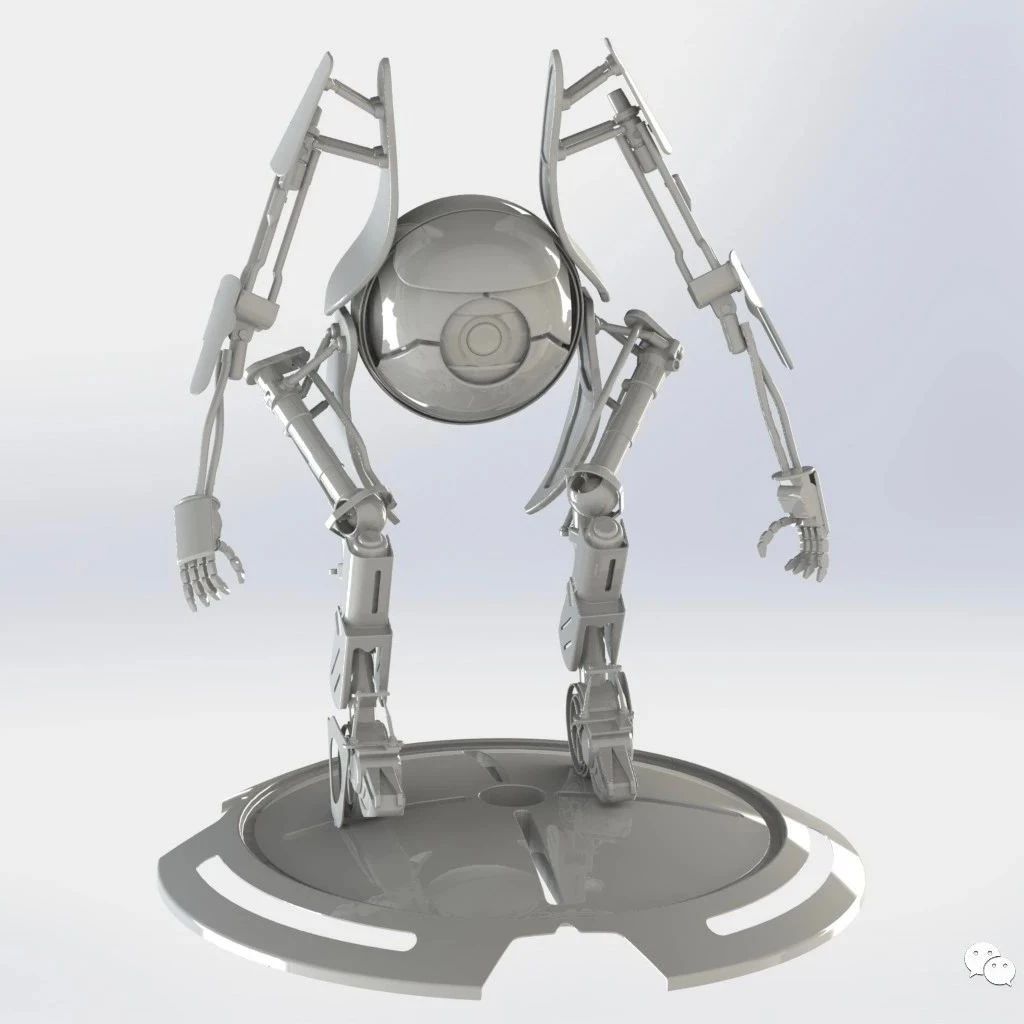 【机器人】传送门2中的Atlas机器人3D模型力图纸 Solidworks设计