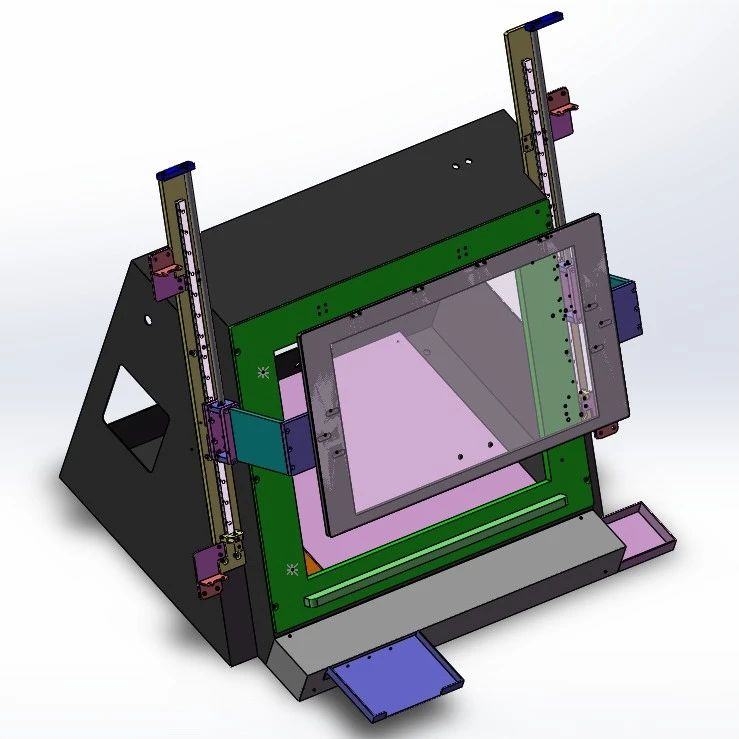 【工程机械】液晶panel电测机台3D模型图纸 Solidworks设计