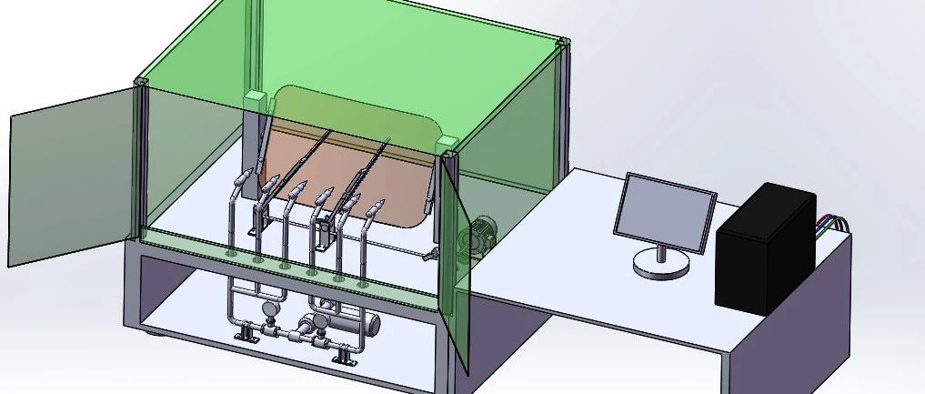 【工程机械】雨刮试验台3D数模图纸 Solidworks设计