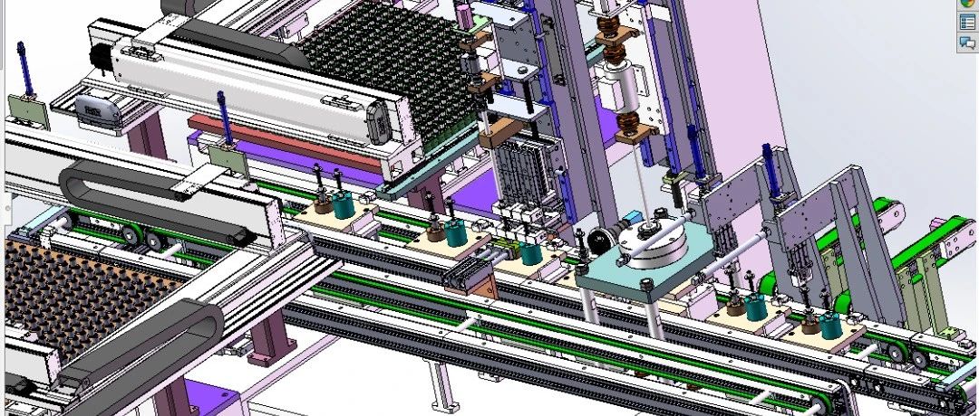【非标数模】汽车电子助刹组装检测机3D数模图纸 Solidworks设计
