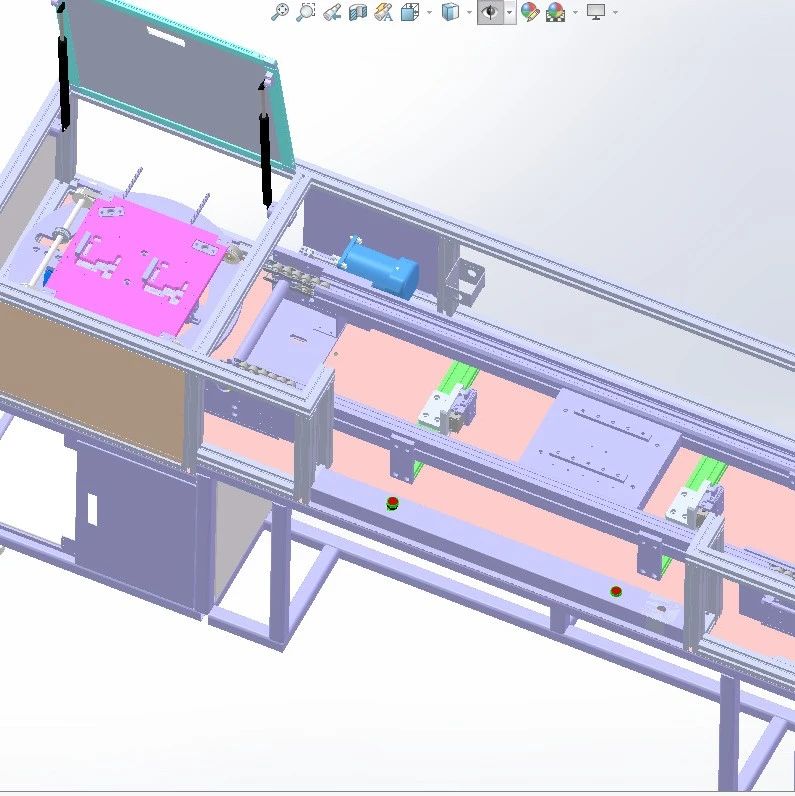 【非标数模】精细化后的自动化生产线设计3D数模图纸 Solidworks设计