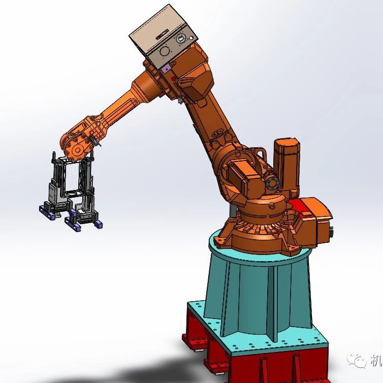 【机器人】机械手抓取-双夹爪机构-AAB机械手3D模型图纸 Solidworks设计 附STEP