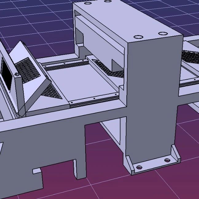 【工程机械】3D镜片裁片机床3D模型图纸 STP格式