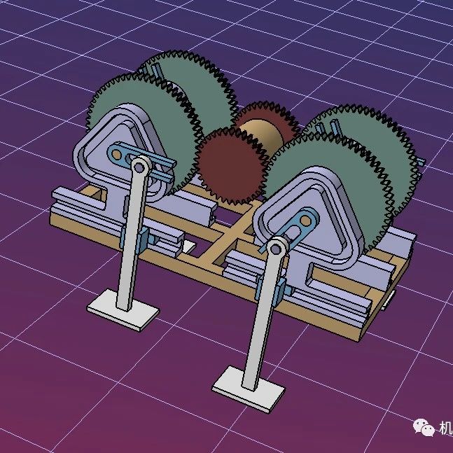 【精巧机构】凸轮平移机构3D图纸 CATIA设计