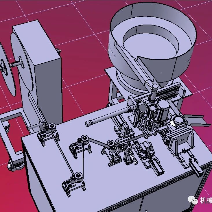 【非标数模】过滤网组装机3D数模图纸 STEP格式