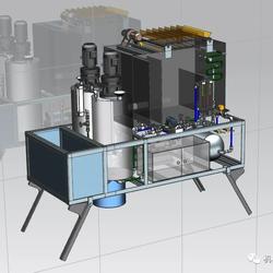 【工程机械】淡水净化试验机3D数模图纸 UG设计