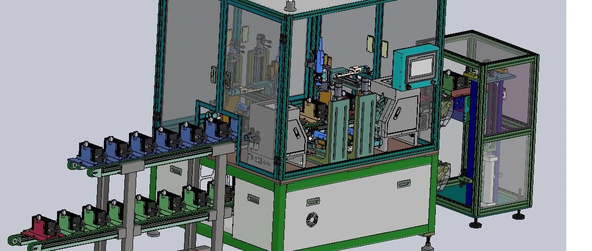 【非标数模】变频控制器自动锁螺丝机3D数模图纸 STEP格式