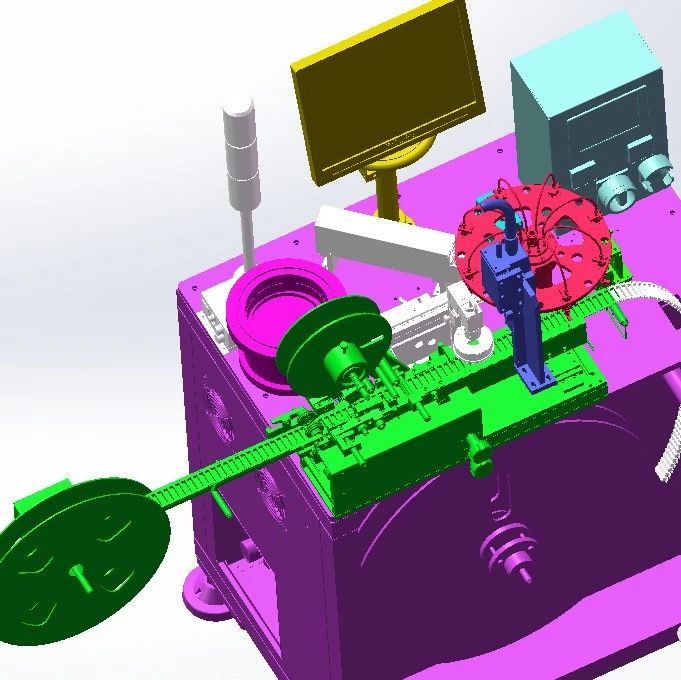 【非标数模】全自动编带机检测机3D数模图纸 Solidworks设计