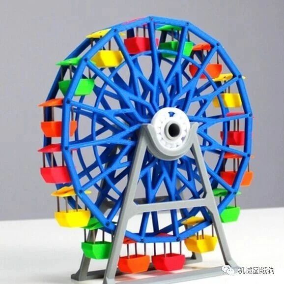 【3D打印】摩天轮模型3D打印图纸 STL格式