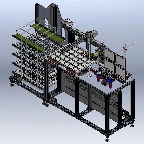【非标数模】自动视觉系统3D数模图纸 Solidworks设计