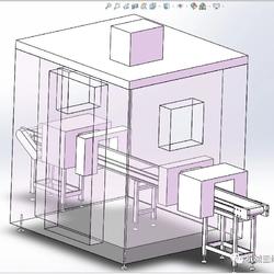 【非标数模】RP-22(噪音房流水线）3D图纸 Solidworks设计