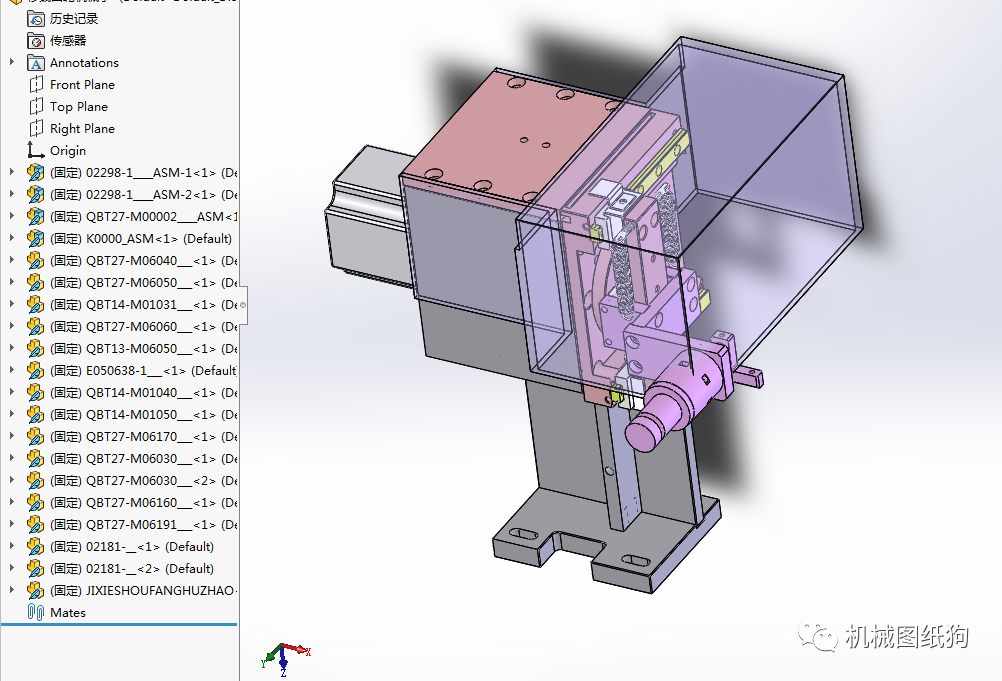 【非标数模】移载凸轮机械手3d图纸 Solidworks设计 附step Solidworks 仿真秀干货文章