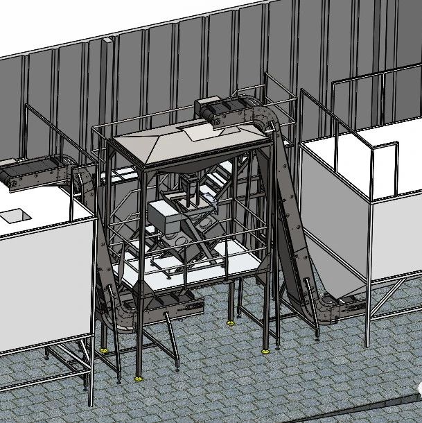 【工程机械】输送带式光学筛选机3D图纸 Solidworks设计