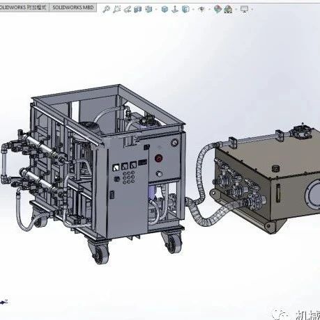 【工程机械】水力冲孔机3D数模图纸 STEP x_t格式