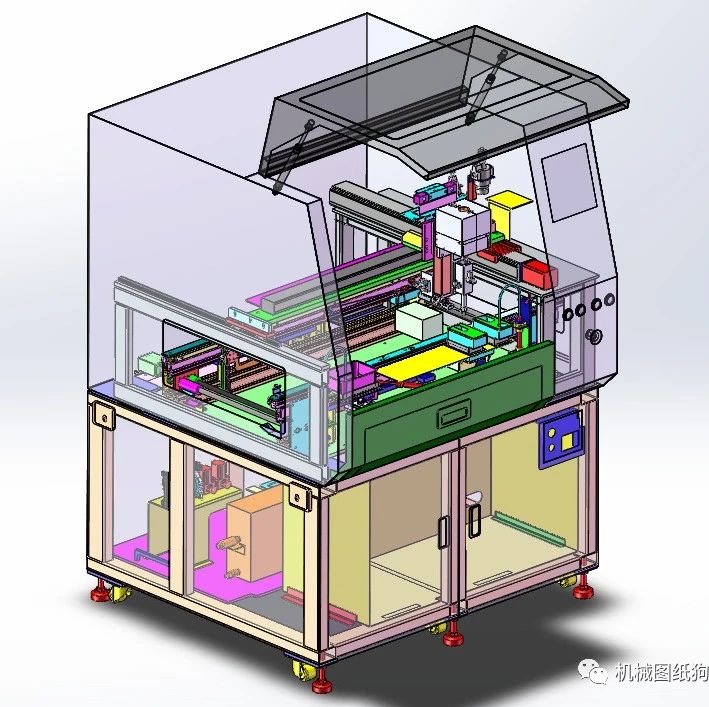 【非标数模】全自动涂布机3D数模图纸 Solidworks设计