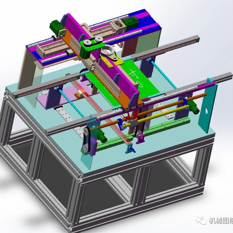 【非标数模】喷码机3D数模图纸 Solidworks设计