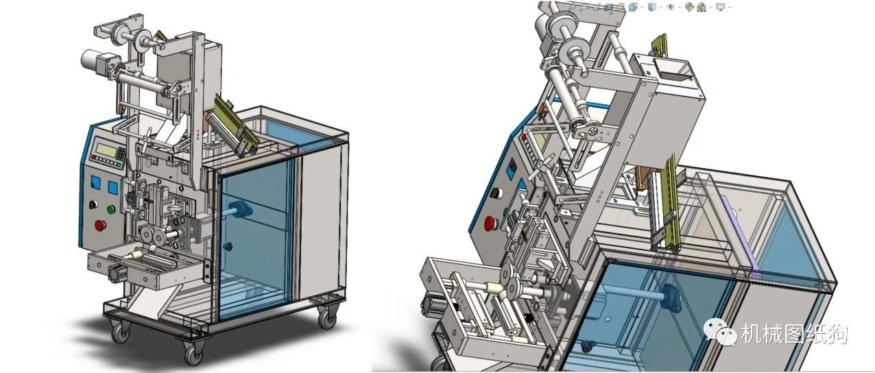 【非标数模】螺丝包装机整体装配3D图纸 Solidworks设计