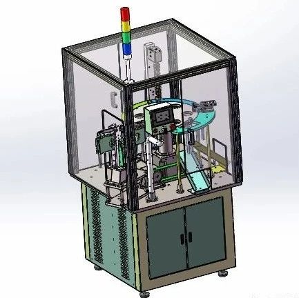 【非标数模】全自螺栓检测机3D数模图纸 Solidworks设计