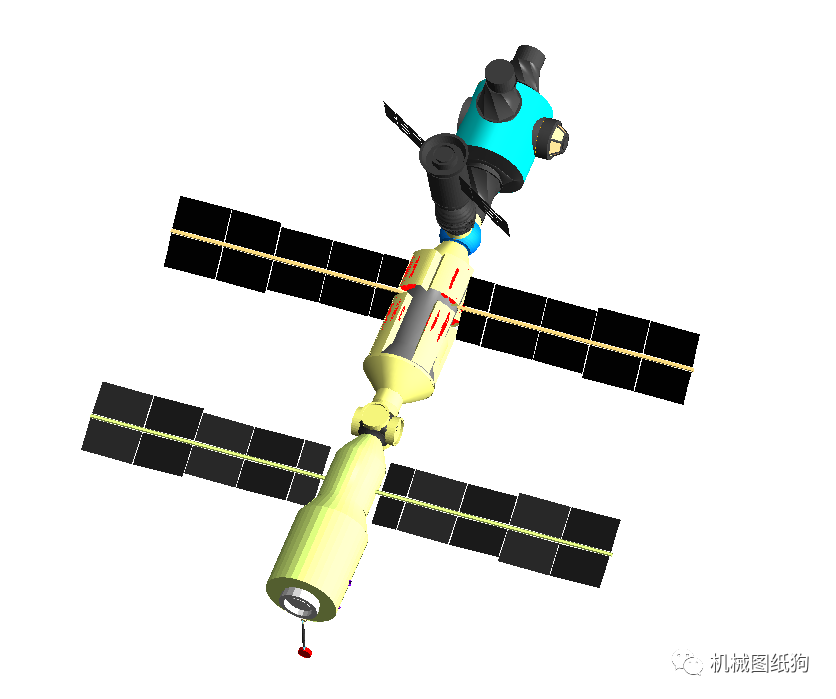 【飞行模型】artificial Satellite人造卫星3d数模图纸 Solidworks设计solidworks 仿真秀干货文章