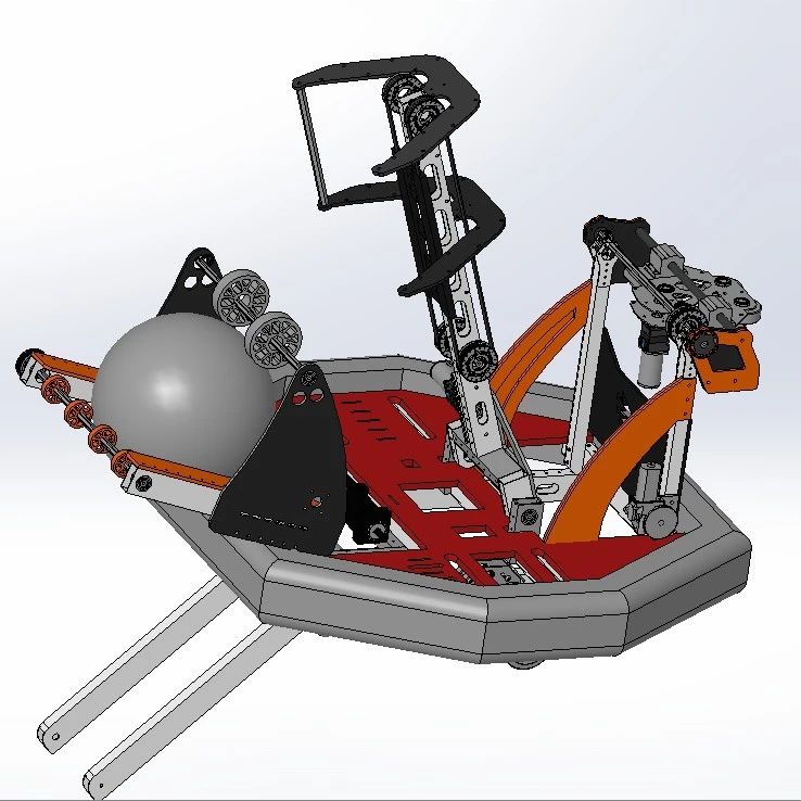 【机器人】小球比赛机器人3D数模图纸 Solidworks设计