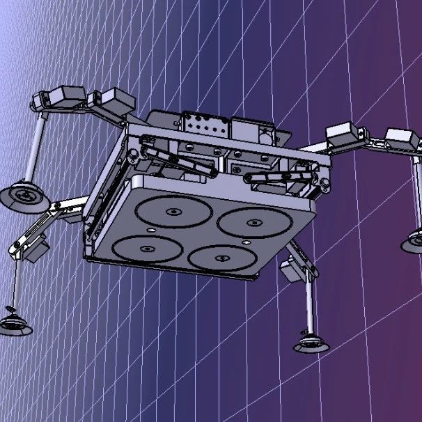【机器人】擦玻璃机器人3D数模图纸 STEP格式