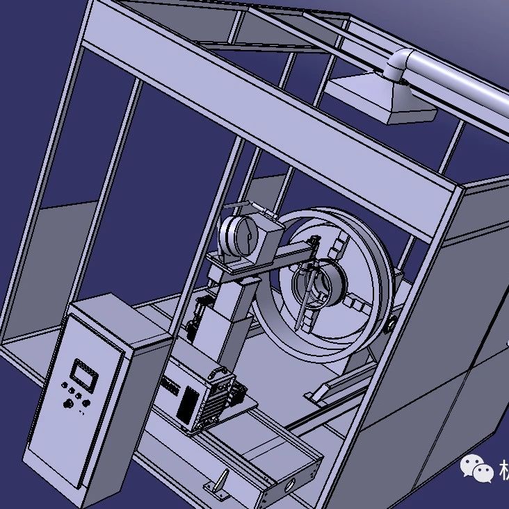 【工程机械】变位机自动焊接工作站3D模型图纸 STEP格式