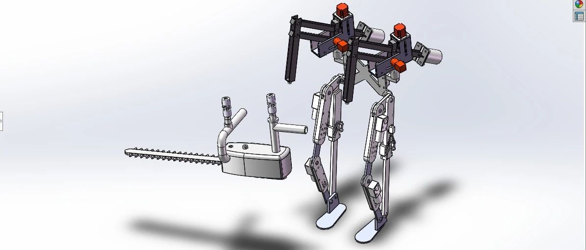 【机器人】除草绿篱机器人3D数模图纸 Solidworks设计