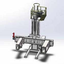 【工程机械】立式焊接翻转变位机3D模型图纸 Solidworks设计 附STEP