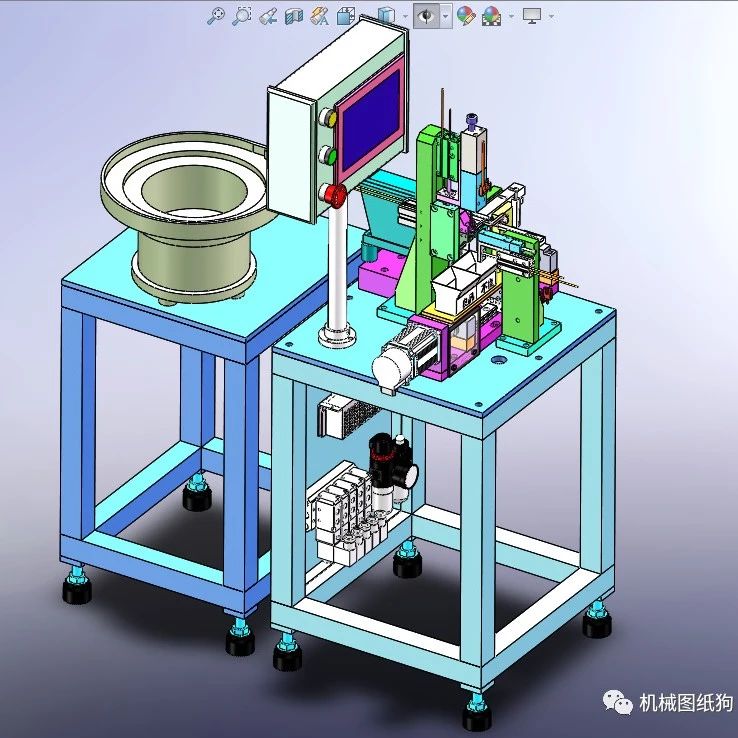 【非标数模】方块小孔检查机3D数模图纸 Solidworks设计 附STEP