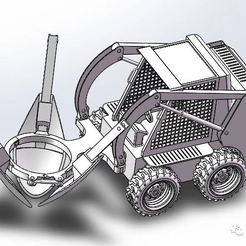 【农业机械】移树机模型3D数模图纸 Solidworks设计