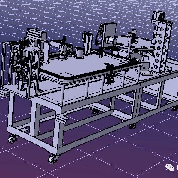 【工程机械】焊接后零件焊接成品的检测装置3D数模图纸 step格式