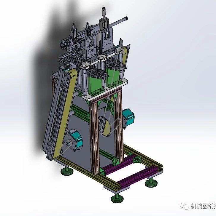 【非标数模】锂电KF机 锂电卧式扣盖整机3D数模图纸 Solidworks设计