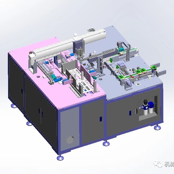 【非标数模】一种电池线头定位设备3D数模图纸 Solidworks设计 附STEP