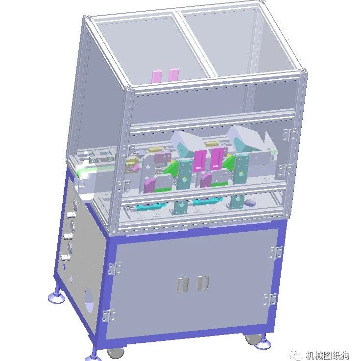 【非标数模】一种电池极耳撕胶设备3D数模图纸 Solidworks设计 附STEP