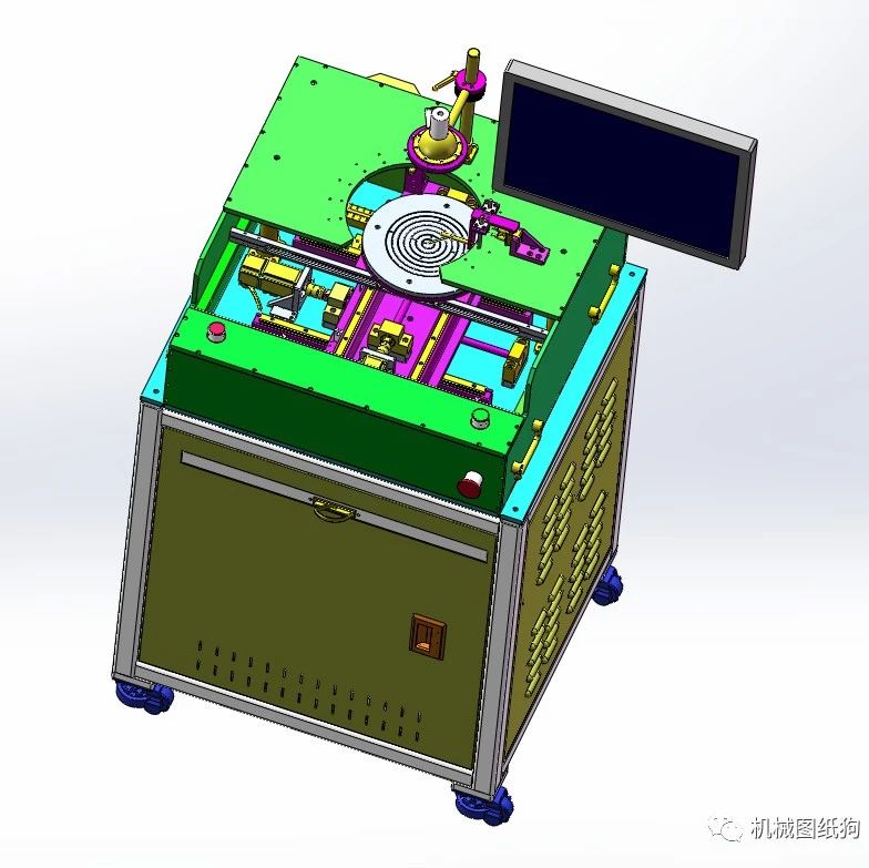 【工程机械】探针台测试设备3D数模图纸 Solidworks设计