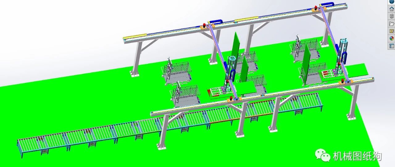 【非标数模】CC岩棉板自动分拣设备3D数模图纸 Solidworks设计