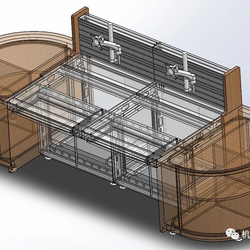 【工程机械】新型中控室控制台3D模型图纸 Solidworks设计