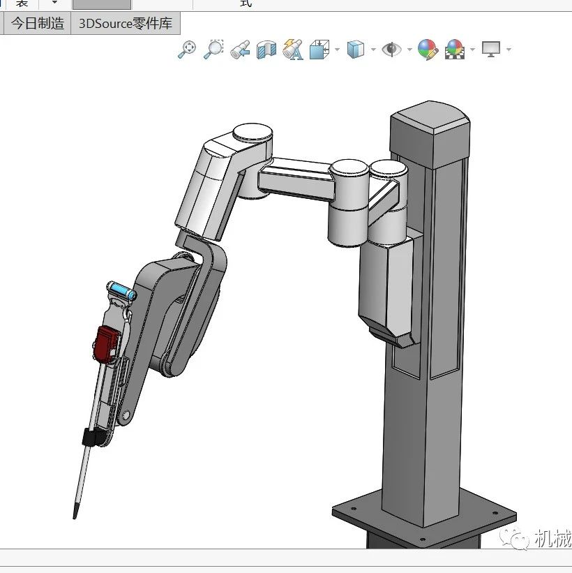 【工程机械】焊接机械手3D数模图纸 Solidworks设计 附STEP IGS